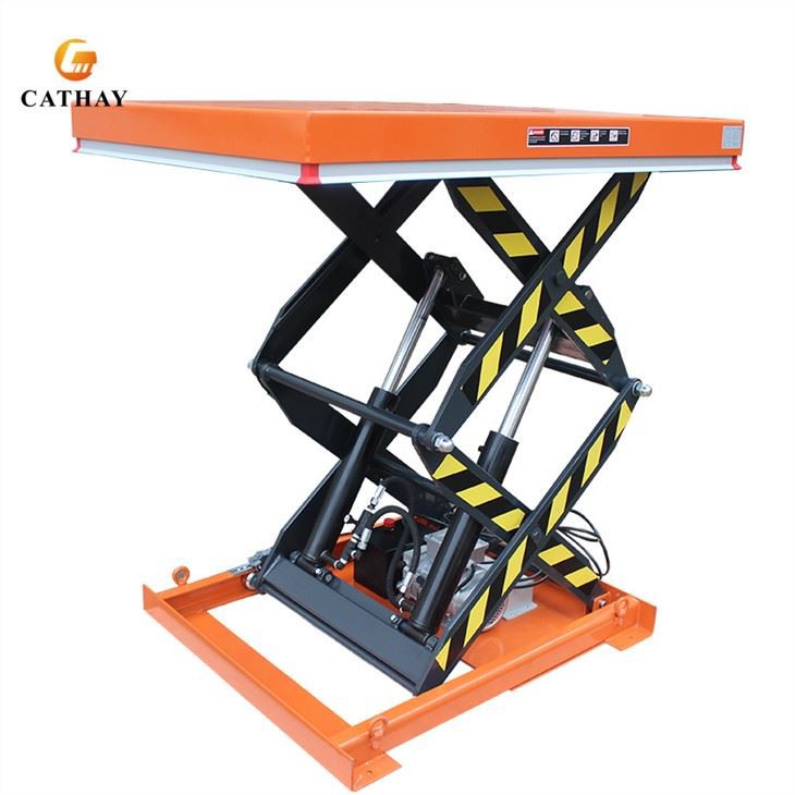 hydraulic double scissor lift table